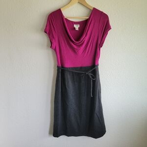 Motherhood Maternity Herringbone Skirt Tie Dress Womens Size M